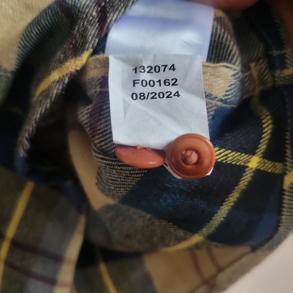 Lucky Brand Brushed Twill Plaid Long Sleeve Utility Shirt Size L - Picture 6 of 10